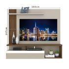 Painel Home Tijuca Para Tv De Até 60" 3 Nichos E Espelho Off