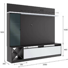 Painel Home Tv 50 Polegadas 180,4cm Em Mdp 3 Portas Quiditá