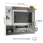 Painel Intense 1.83 Tv Até 55 Polegadas Prateleiras Laterais