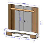 Painel Ipanema Cinamomo/off White – Bechara Móveis