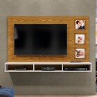 Painel Ipanema Mavaular Móveis Carvalho Ouro/Off White