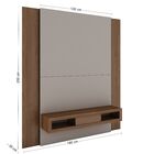 Painel Irlanda 1 80  - Avelã / Off White