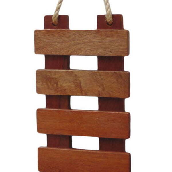 Painel Jardim Vertical 50x25cm Com Corda Sisal E 1 Cachepot