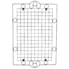 Painel Jardim Vertical Gelosia Planta Viva 1,06x76cm Alambre