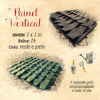 Painel Jardim Vertical, Parede Viva Metro Quadrado Preto