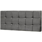 Painel King Livia 195 Cm Cinza - D A Decor