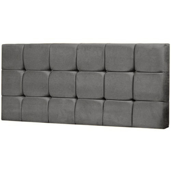 Painel King Livia 195 Cm Cinza - D A Decor