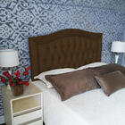 Painel King Vintage Curvada Suede Mascavo 195 X 73 Rbl