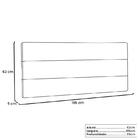 Painel La Italiana Corano Branco King 195cm - Spezzia