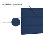 Painel La Italiana Suede Azul Queen 160cm - Spezzia