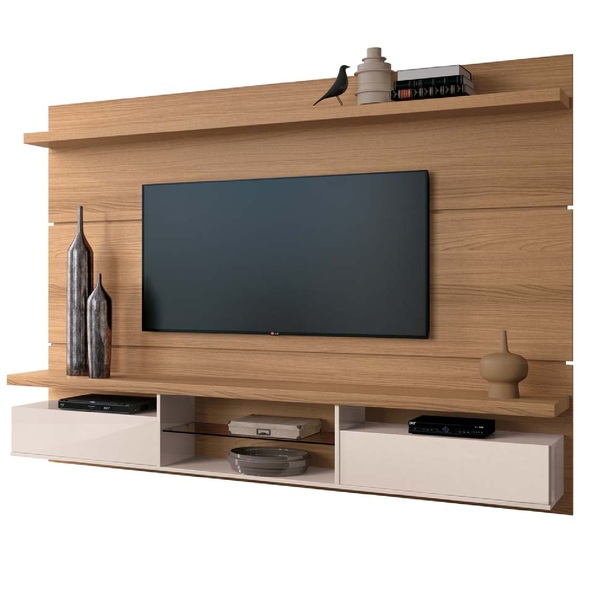 Painel Lais 1.8 Freijó Off White- Banana Bit