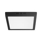 Painel Led 12w Lys Quadrado Sobrepor Preto Luz Fria 6500k