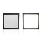 Painel Led 12w Lys Quadrado Sobrepor Preto Luz Quente 3000k