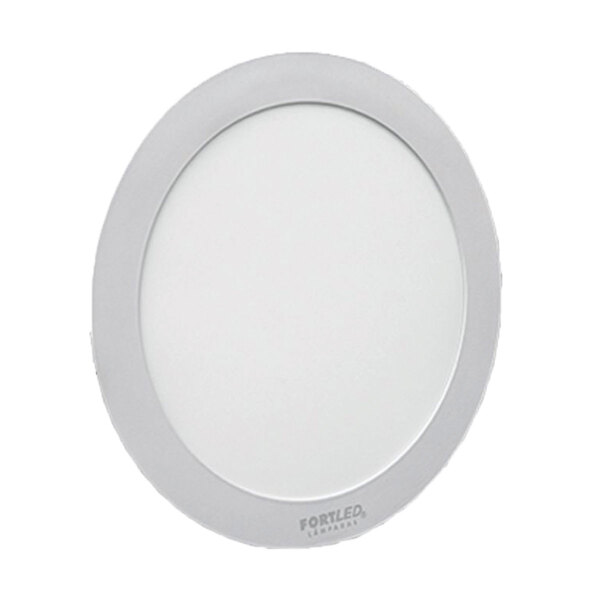 Painel Led 12w Redondo Branco Frio Embutir Fortled