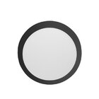 Painel Led 18w Redondo Sobrepor 4000k Lux Taschibra Preto