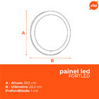 Painel Led 30w Redondo Branco Frio Embutir Fortled