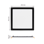 Painel LED Quadrado de Embutir Luz Neutra 24W Slim Bivolt LLUM Bronzearte