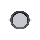 Painel LED de Embutir Redondo Recuado Luz Neutra 18W Bivolt Jet Black Save Energy