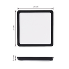 Painel LED Quadrado de Sobrepor Luz Branca 18W Home Bivolt LLUM Bronzearte