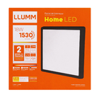 Painel LED Quadrado de Sobrepor Luz Branca 18W Home Bivolt LLUM Bronzearte