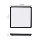 Painel LED Quadrado de Sobrepor Luz Branca 24W Home Bivolt LLUM Bronzearte