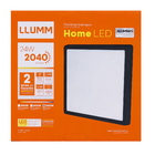 Painel LED Quadrado de Sobrepor Luz Branca 24W Home Bivolt LLUM Bronzearte