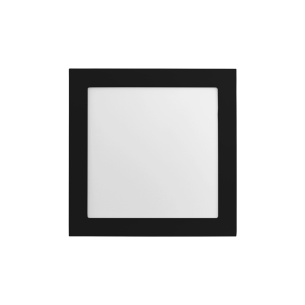 Painel LED de Sobrepor Quadrado Luz Neutra 25W Bivolt Jet Black Save Energy