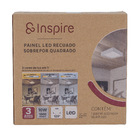 Painel Led de Sobrepor Quadrado Recuado 10W 3 em 1 Inspire