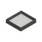 Painel LED de Sobrepor Quadrado Recuado Luz Amarela 36W Bivolt Jet Black Save Energy