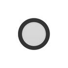 Painel LED de Sobrepor Redondo Luz Amarela 18W Bivolt Jet Black Save Energy