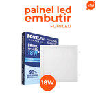 Painel Led Embutir 18w Quadrado - Fortled