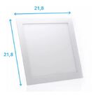 Painel Led Embutir - 3.000k - 18w - Bivolt -  21,8x21,8x7,5cm