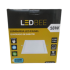 Painel Led Embutir Quadrado 18w Branca Ledbee