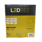 Painel Led Embutir Quadrado 18w Branca Ledbee