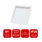 Painel Led Embutir Recuado 24w Comfort Branco Neutro 4000k