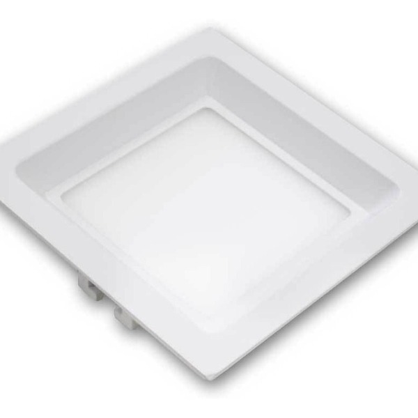 Painel Led Embutir Recuado Quadrado 8w 6000k Branco Frio St10