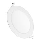 Painel Led Embutir Redondo 12w Mt   Bivolt Aluminio Branco Qu