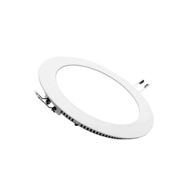 Painel Led Embutir Redondo 18w Ry Bivolt Branco Frio*