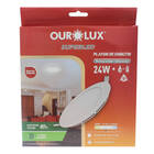 Painel Led Embutir Redondo 24w 4000k