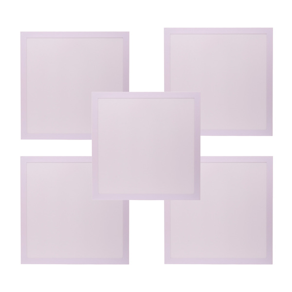 Painel Led Foxlux Quadrado Embutir 30w 4000k Branco Kit 5 Un