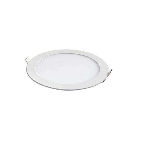 Painel Led Foxlux Redondo Embutir 12w Bivolt 3000k Branco