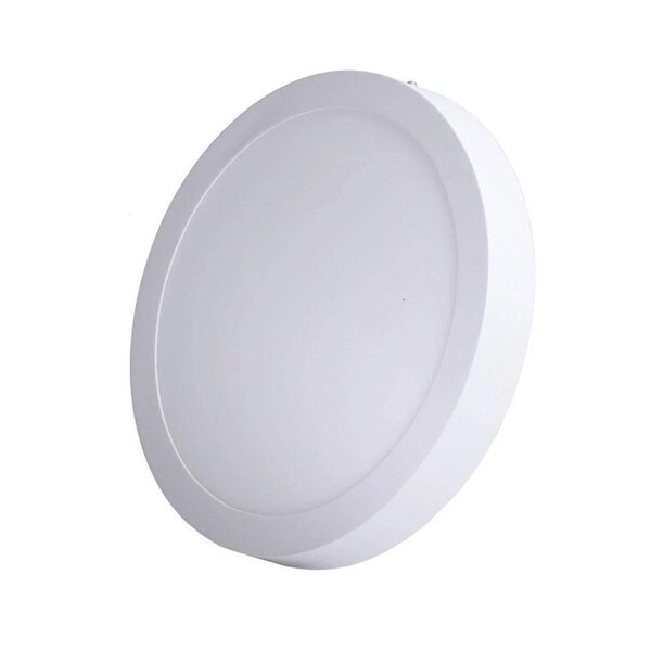 Painel Led Foxlux Redondo Sobrepor 12w 6500k Branco