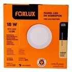 Painel Led Foxlux Redondo Sobrepor 18w 4000k Branco