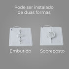 Painel Led Infinity Embutir / Sobrepor Quadrado 36w Br. Neutr