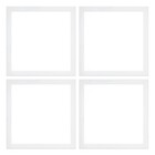 Painel Led Kit 4 Unid 48w Plafon Slim Luminaria Quadrado  Biv