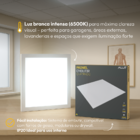 Painel Led Plafon 18w 6500k Bivolt Embutir Quadrado Branco Co