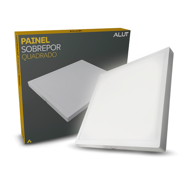 Painel Led Plafon 25w 6500k Branco Frio Bivolt Sobrepor Quadr