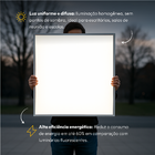 Painel Led Plafon 25w 6500k Branco Frio Bivolt Sobrepor Quadr