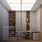 Painel Led Plafon 36w 6500k Bivolt Embutir 40x40 Quadrado Bra