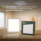 Painel Led Plafon 50w 6500k Bivolt Embutir 60x60 Quadrado Bra